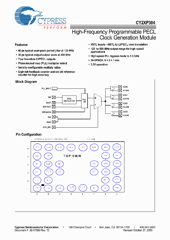 CY2XP304BVIT_6158655.PDF Datasheet