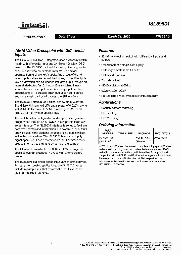 ISL59531IKZ_6167439.PDF Datasheet