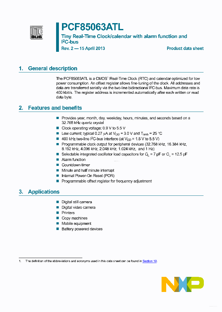 PCF85063AT_6168232.PDF Datasheet