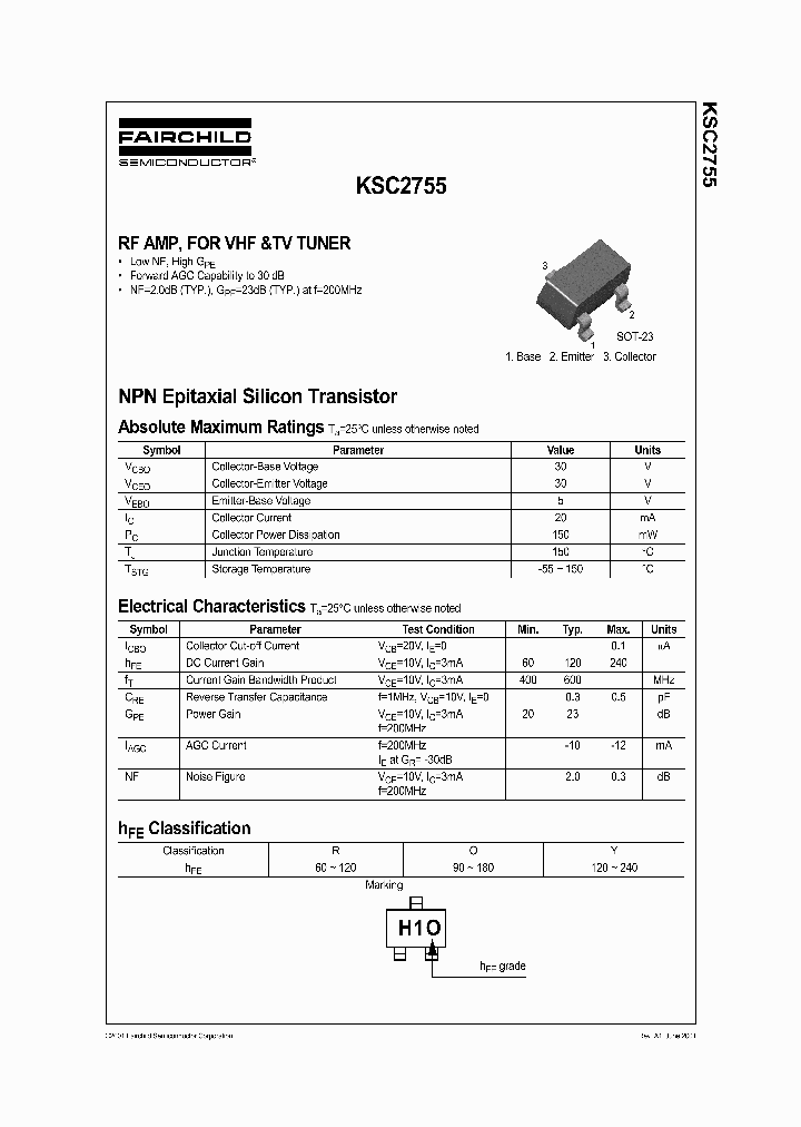 KSC2755OMTF_6166479.PDF Datasheet