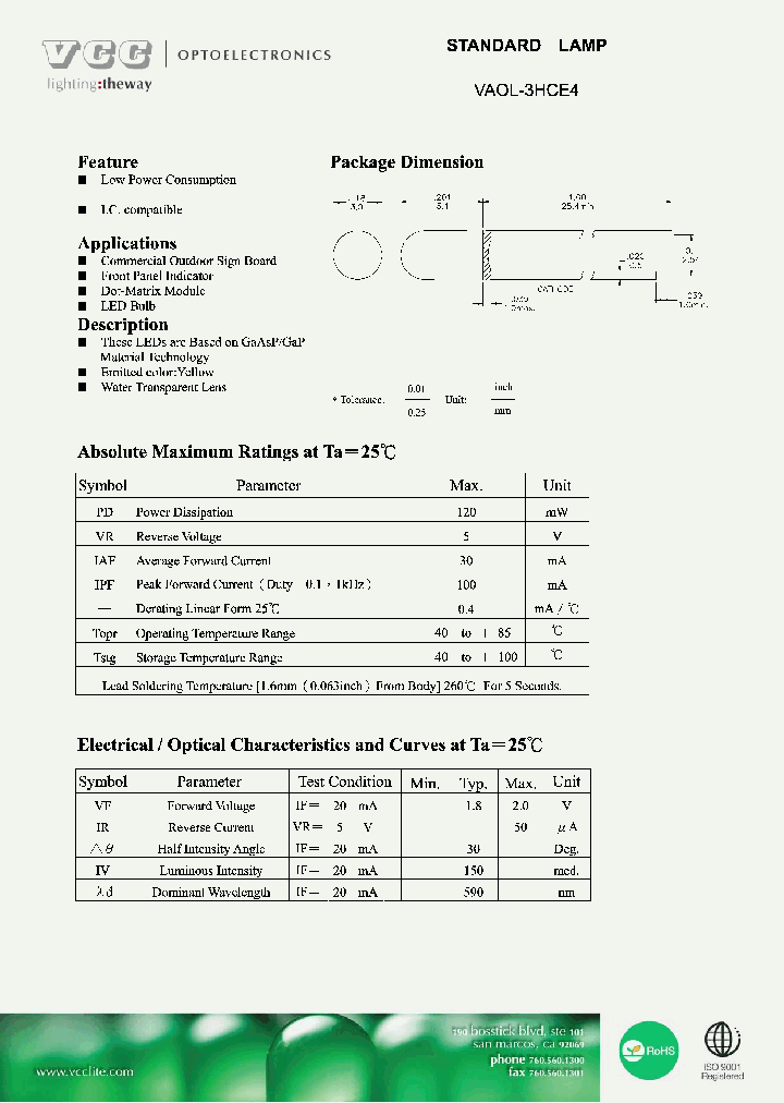 VAOL-3HCE4_6170701.PDF Datasheet