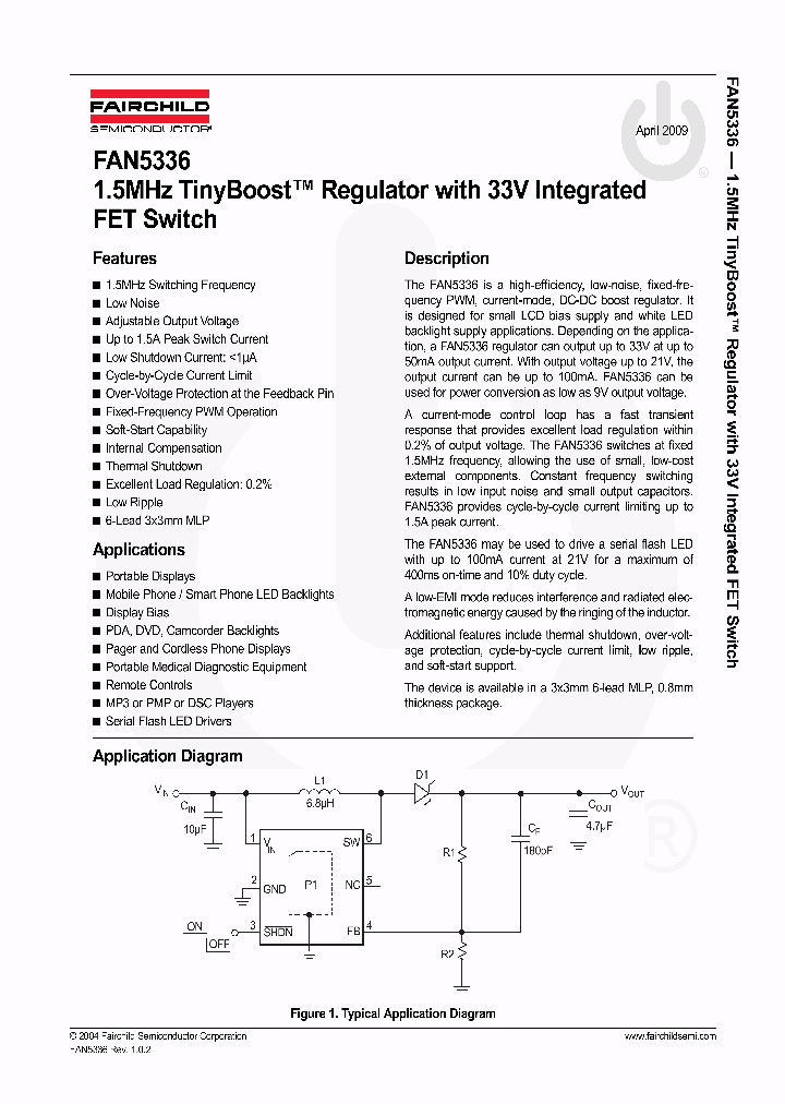 FAN5336UMPX_6182569.PDF Datasheet