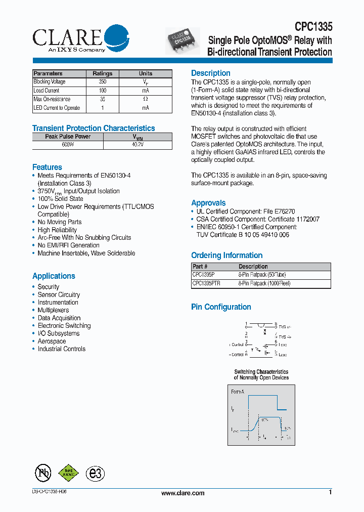CPC1335PTR_6188838.PDF Datasheet