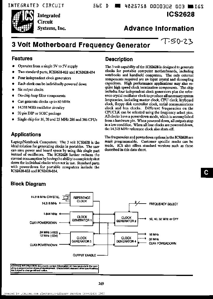 ICS2628N022_6185355.PDF Datasheet