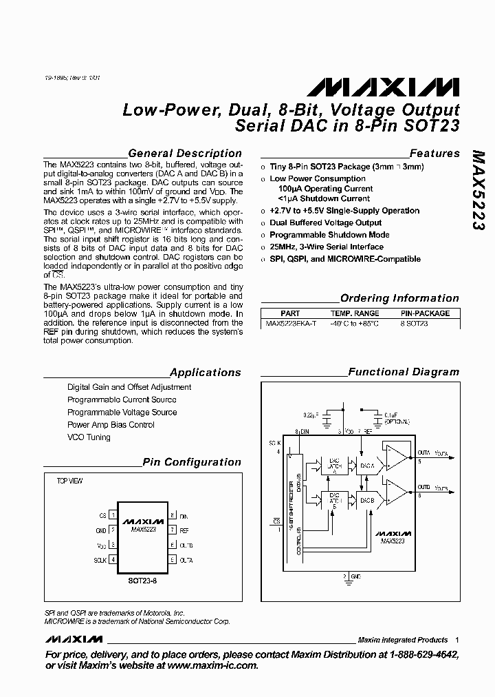 MAX5223EKA-T_6191448.PDF Datasheet