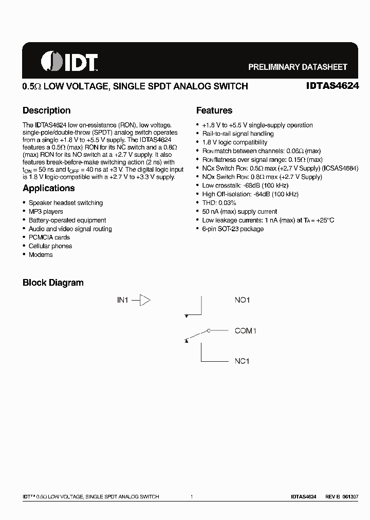 IDTAS4624DZG_6196306.PDF Datasheet