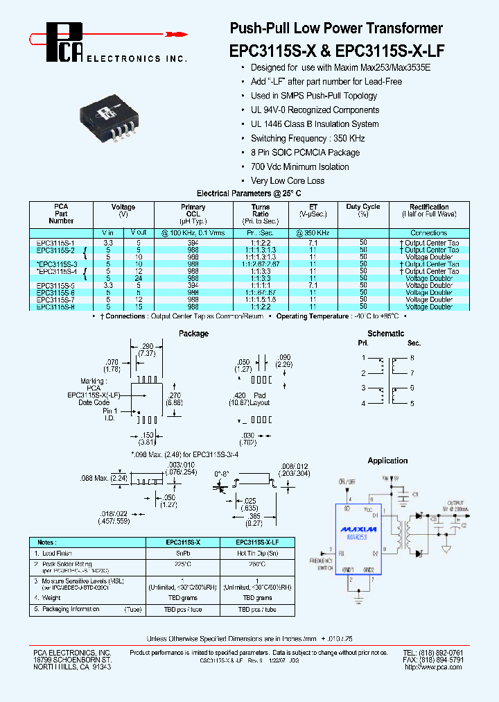EPC3115S-X07_6199972.PDF Datasheet