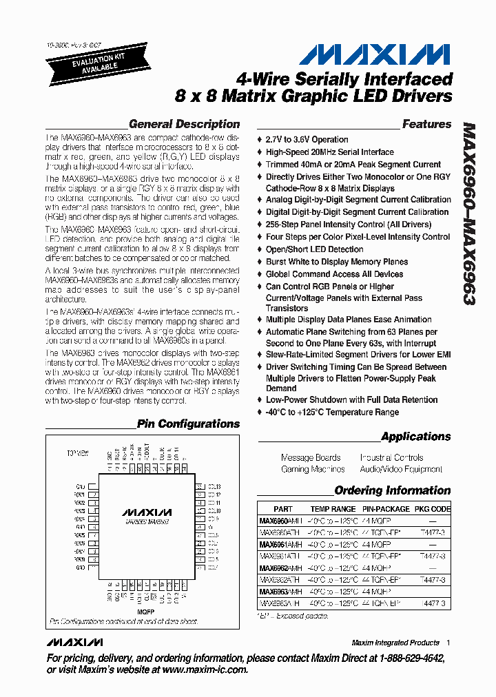 MAX6961AMH_6204077.PDF Datasheet