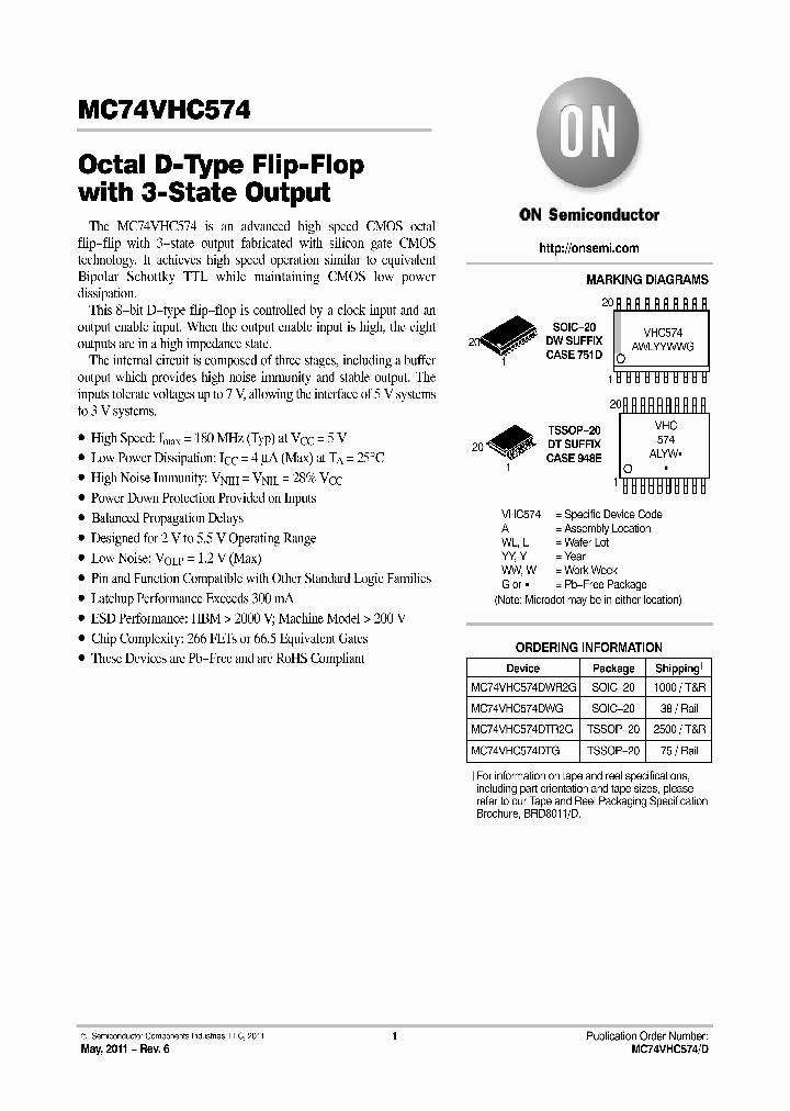 MC74VHC57411_6213407.PDF Datasheet