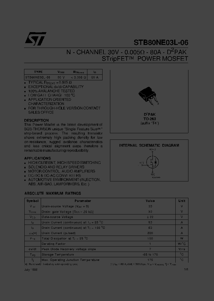 STB80NE03L06T4_6211571.PDF Datasheet