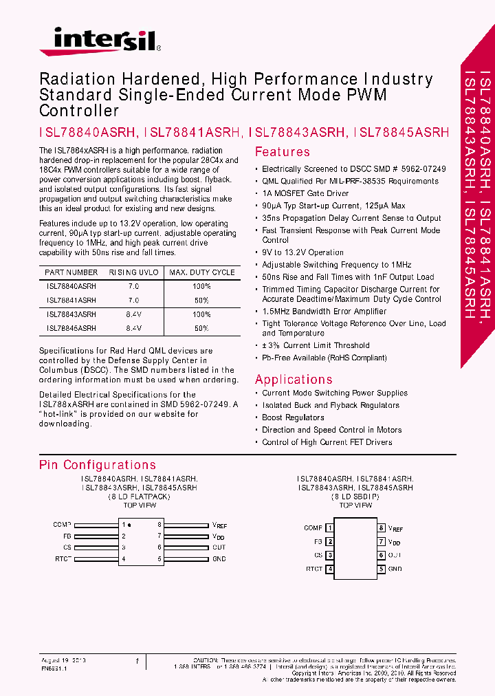 ISL78841ASRHVF_6216769.PDF Datasheet