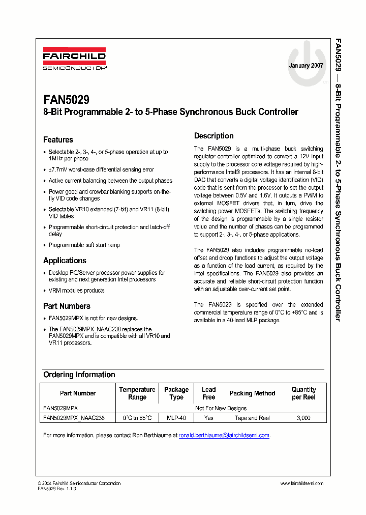 FAN5029MPX_6217558.PDF Datasheet
