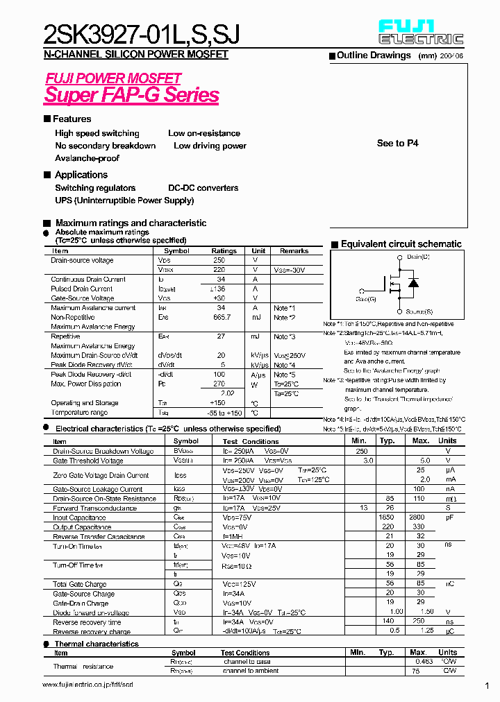 2SK3927-01SJ_6226316.PDF Datasheet