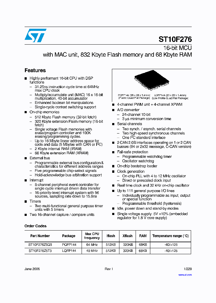 ST10F27606_6226544.PDF Datasheet