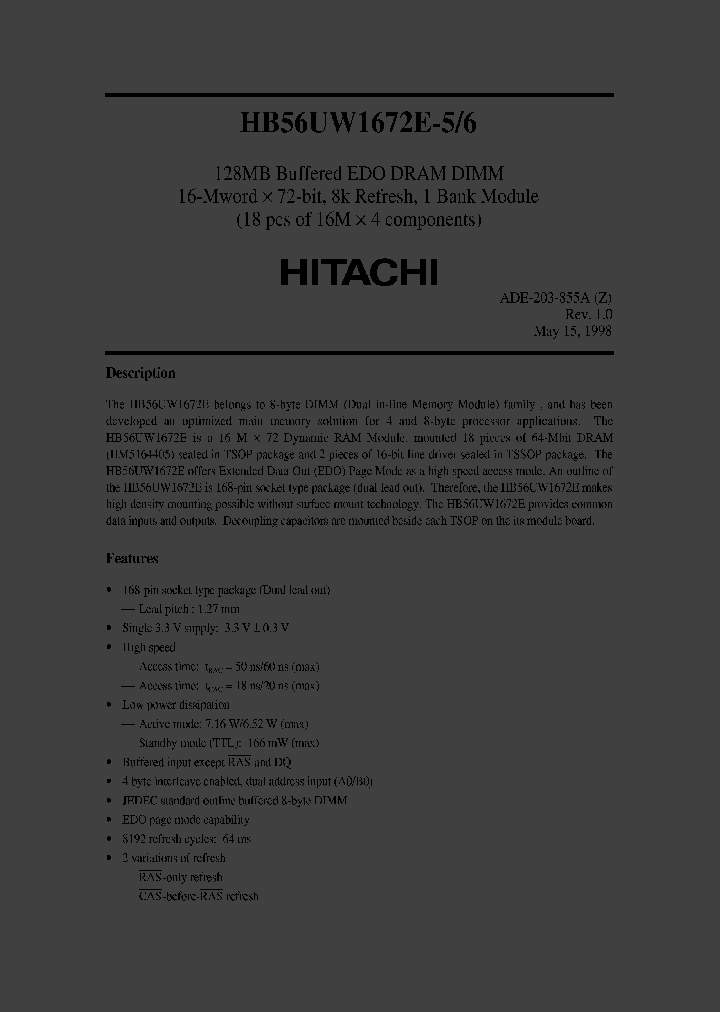 HB56UW1672E-5_6227272.PDF Datasheet