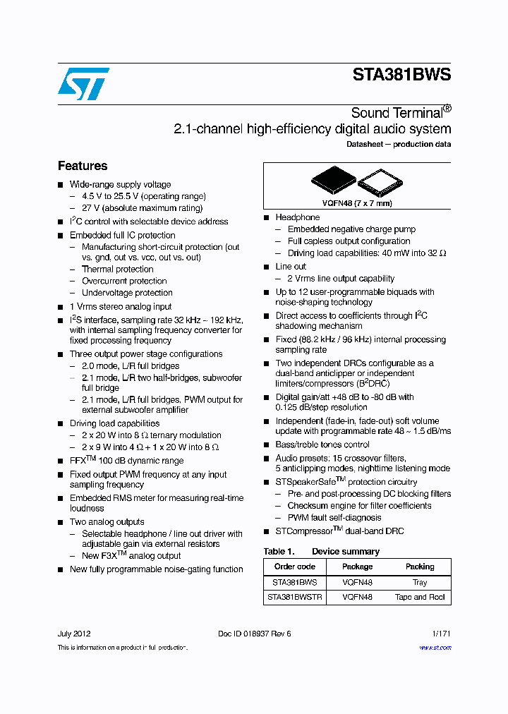 STA381BWS_6237505.PDF Datasheet