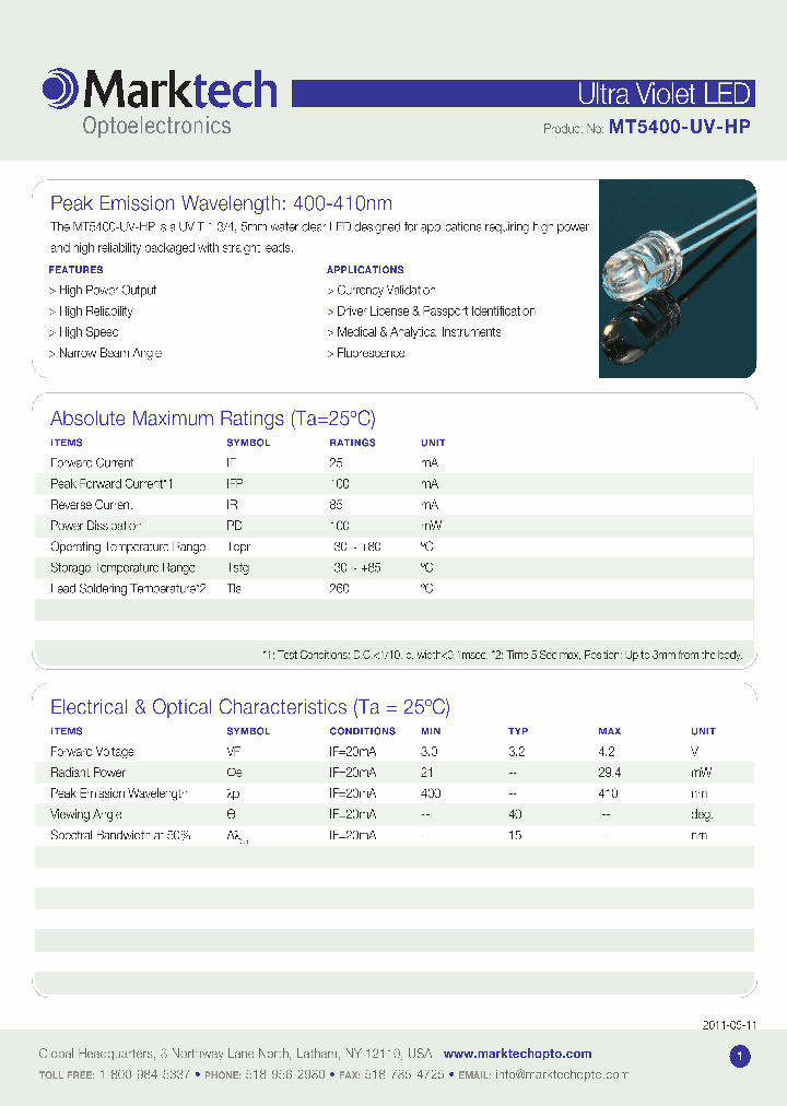 MT5400-UV-HP1105_6238144.PDF Datasheet