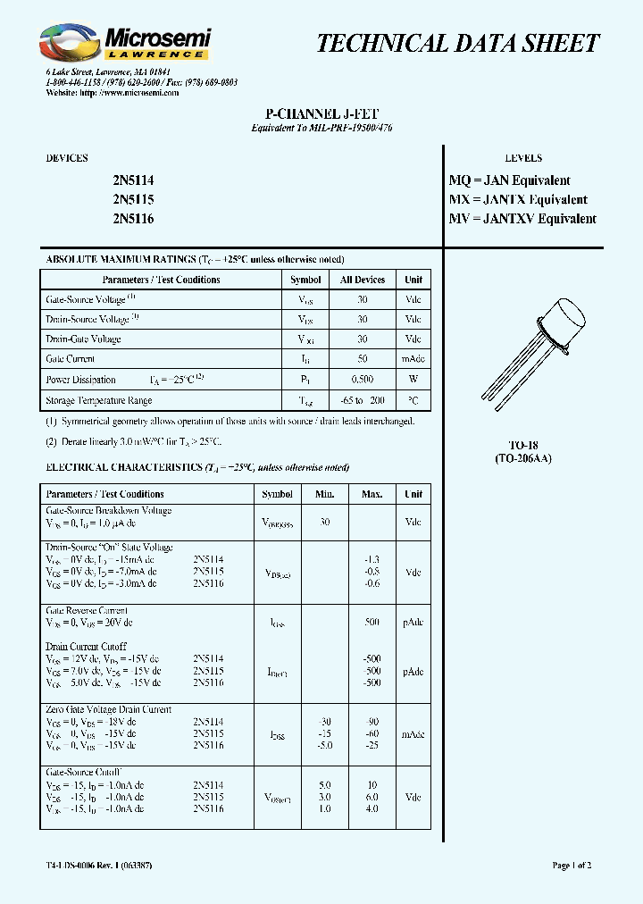 MQ2N5114_6245330.PDF Datasheet