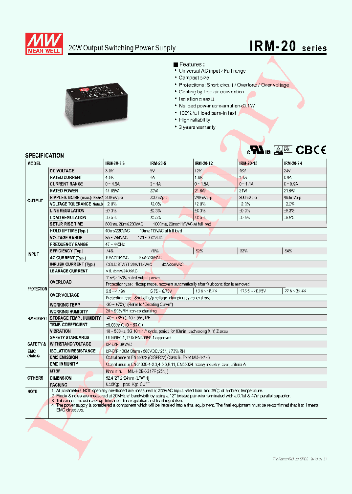 IRM-20_6247368.PDF Datasheet