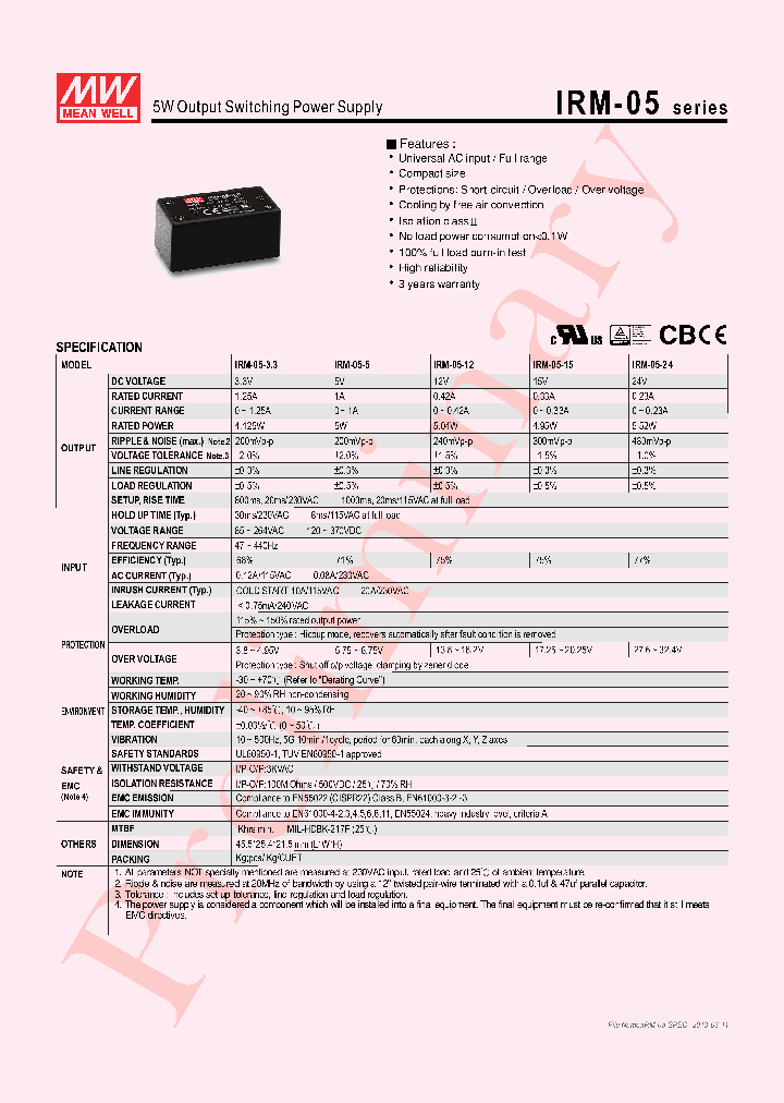 IRM-05_6247365.PDF Datasheet