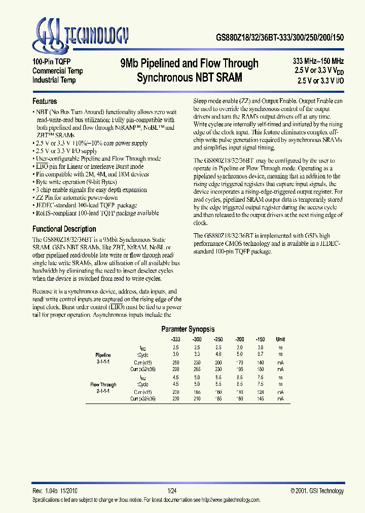 GS880Z36BGT-300_6247326.PDF Datasheet