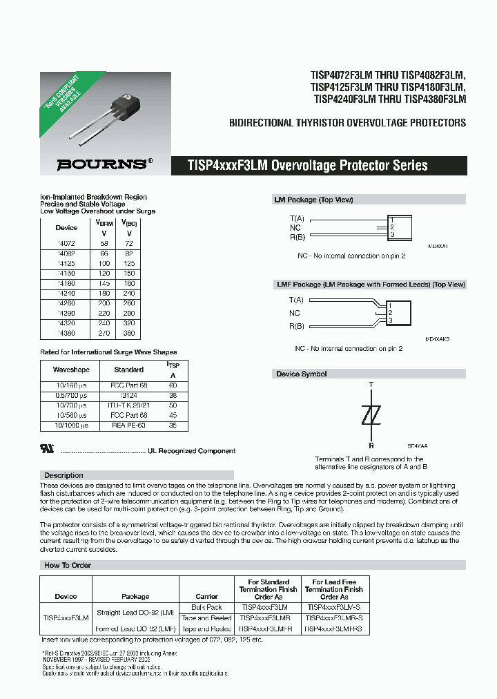 TISP4XXXF3LM_6250151.PDF Datasheet