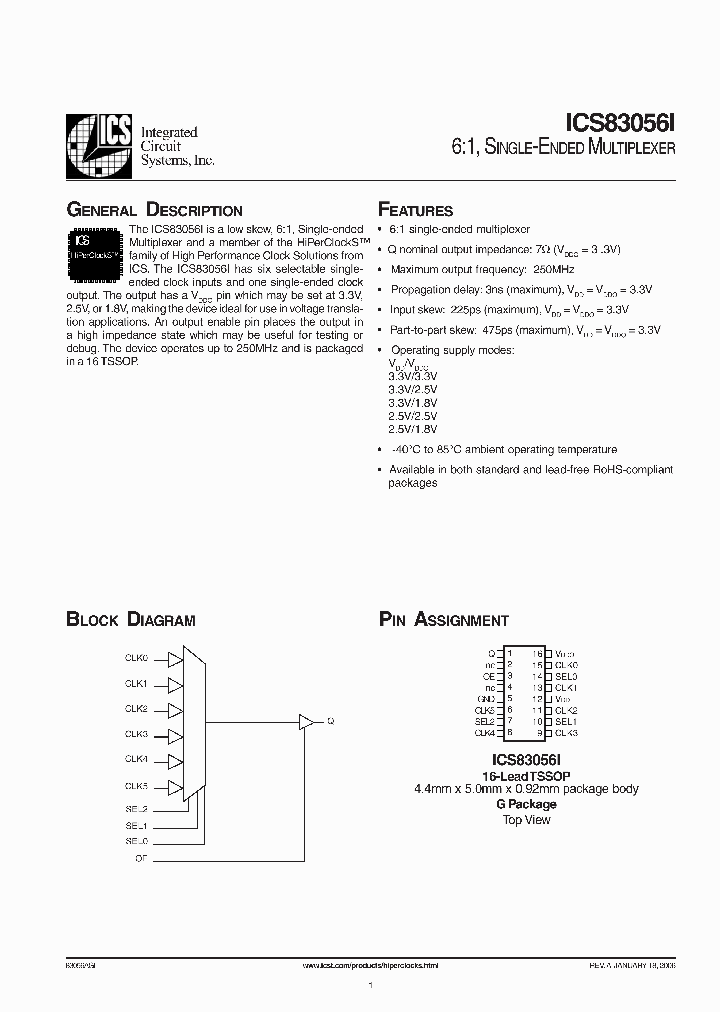 ICS83056AGILF_6249689.PDF Datasheet