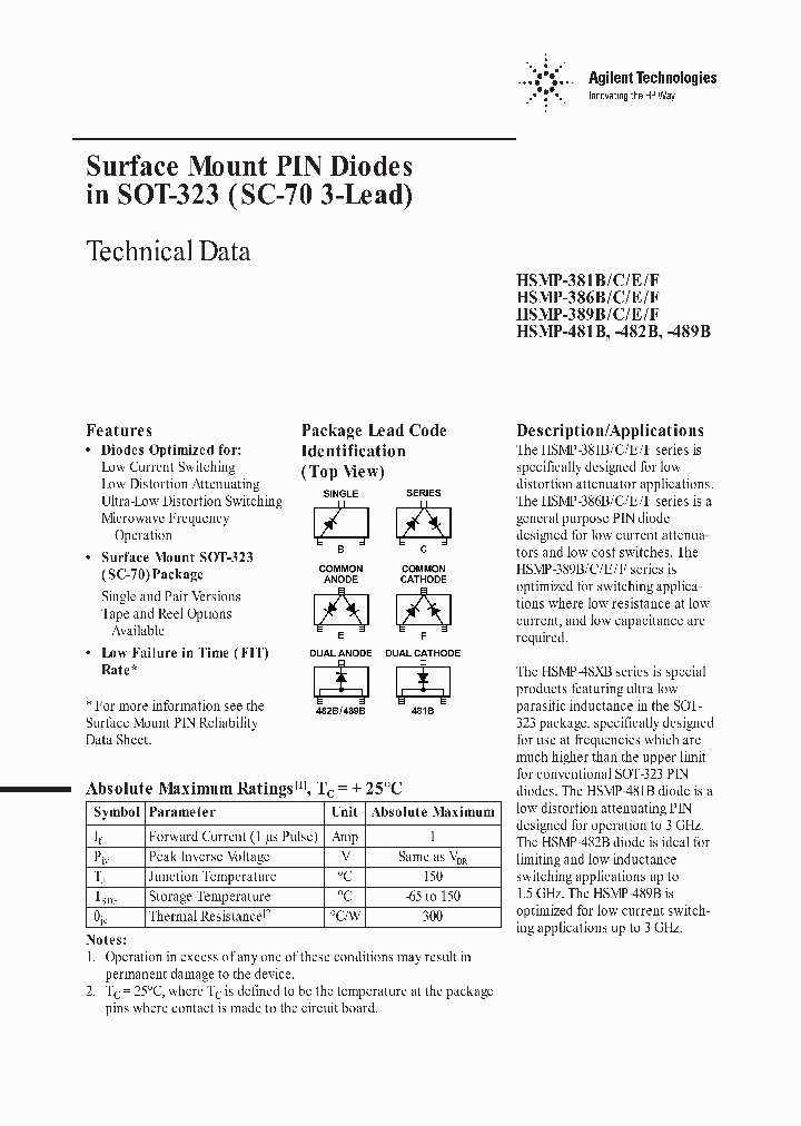 HSMP-489B_6252683.PDF Datasheet