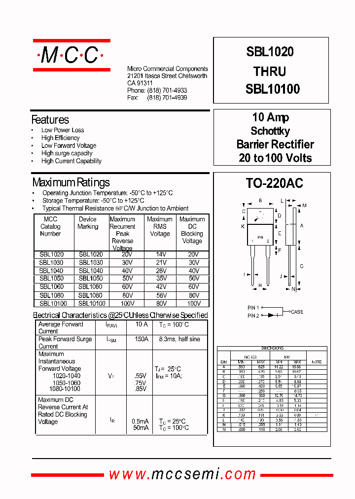 SBL1050_6253395.PDF Datasheet