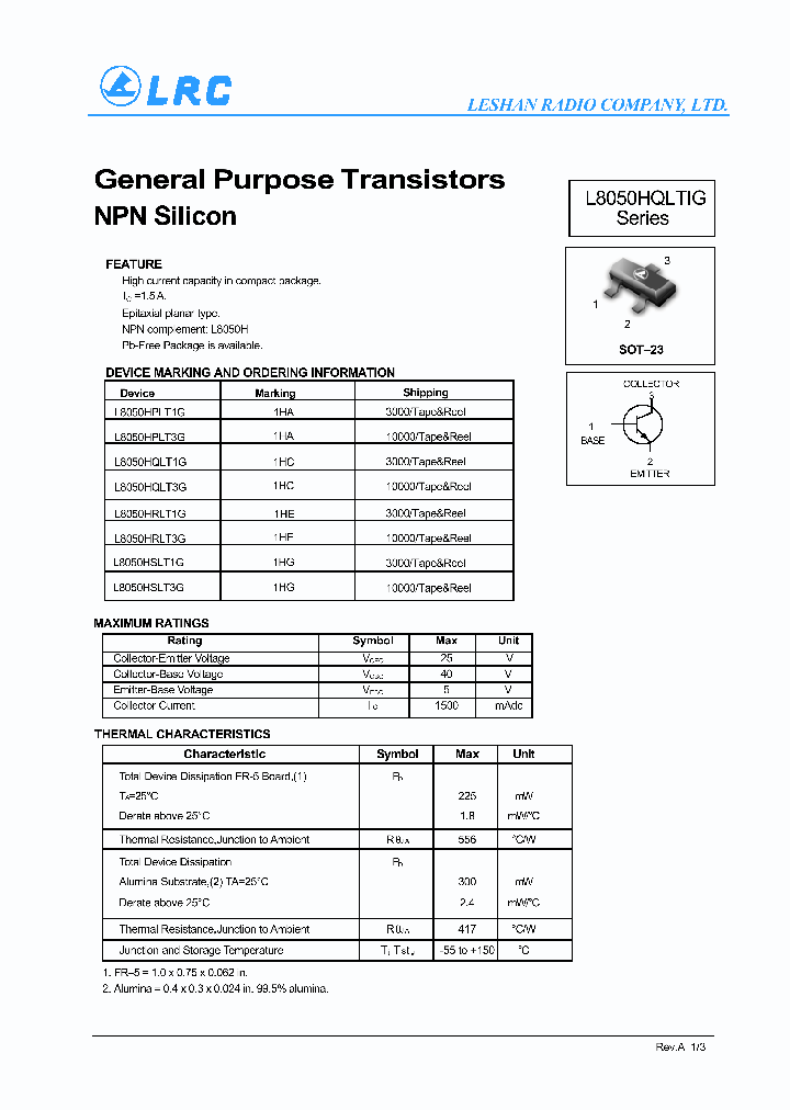 L8050HPLT1G11_6258004.PDF Datasheet