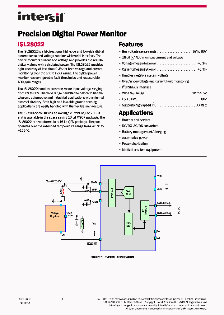 ISL28022FUZR5453_6258202.PDF Datasheet
