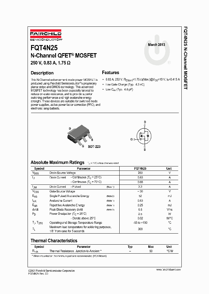 FQT4N25TF_6260934.PDF Datasheet