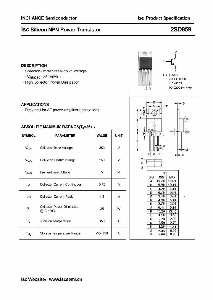 2SD859_6262528.PDF Datasheet