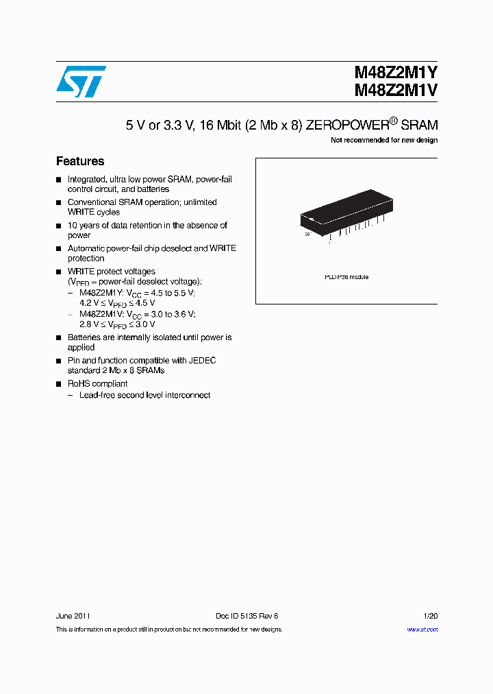 M48Z2M1Y11_6263116.PDF Datasheet