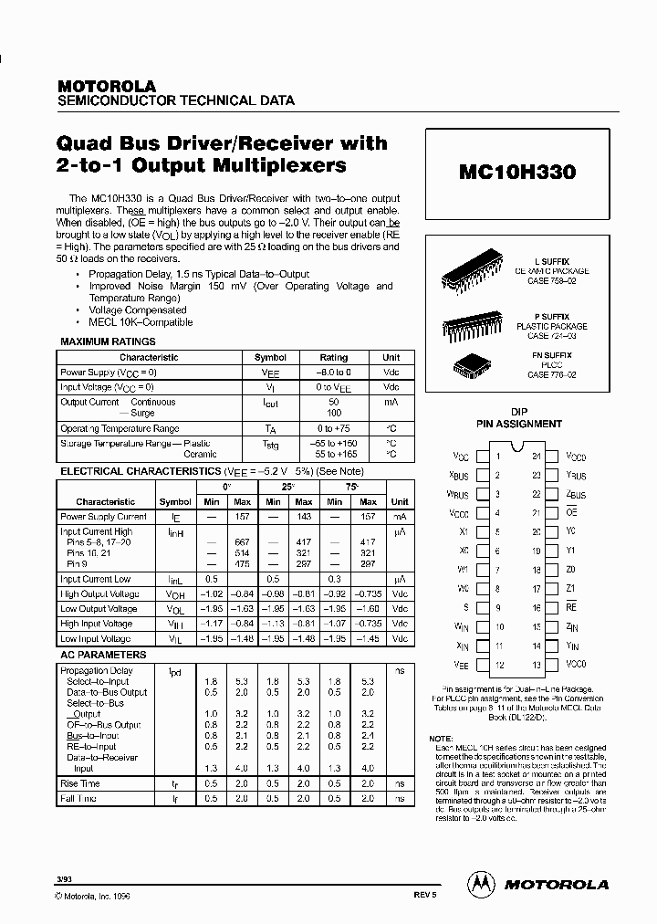 MC10H330LR2_6264649.PDF Datasheet