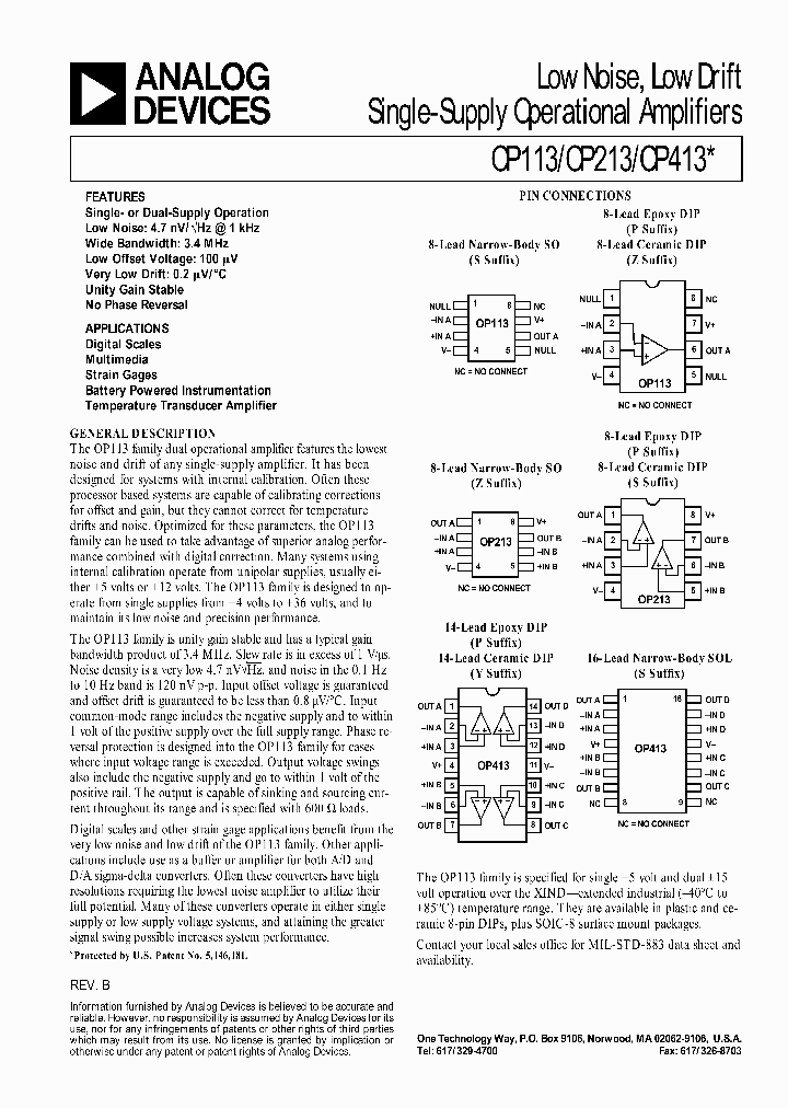 OP213_6267784.PDF Datasheet
