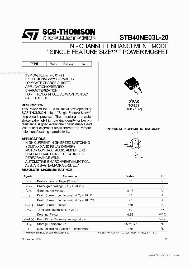STB40NE03L-20_6278250.PDF Datasheet