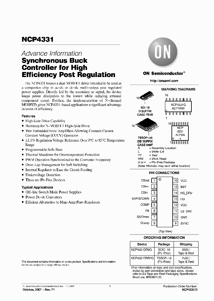 NCP4331DBR2G_6281001.PDF Datasheet