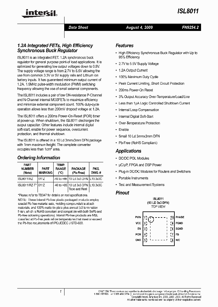 ISL8011IRZ_6283751.PDF Datasheet