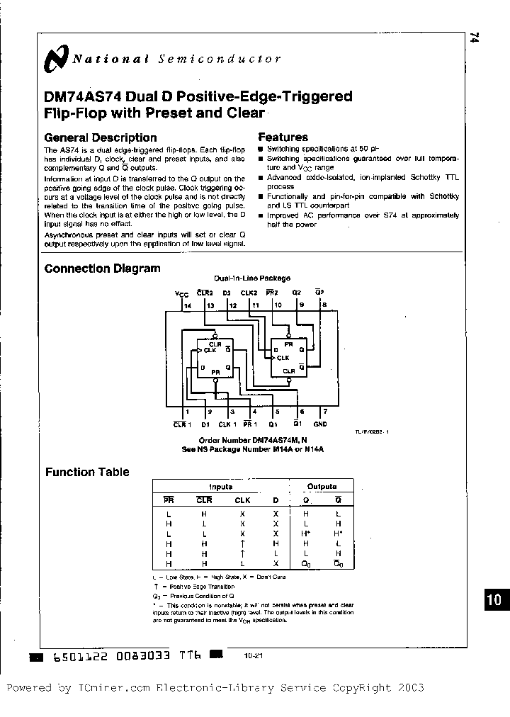 DM74AS74MA_6283835.PDF Datasheet