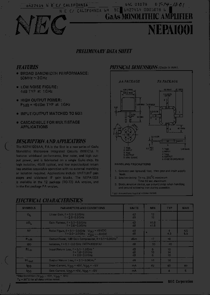 NEPA1001AA_6284948.PDF Datasheet