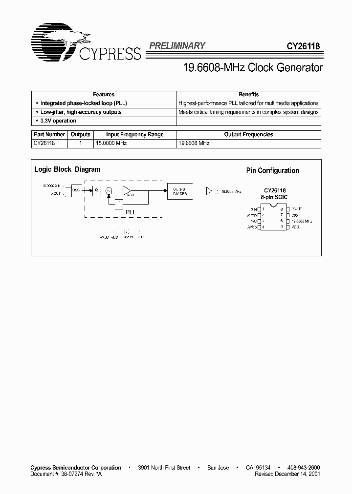 CY26118_6288962.PDF Datasheet