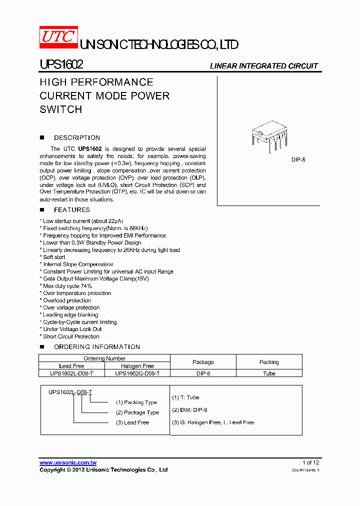UPS160212_6290687.PDF Datasheet