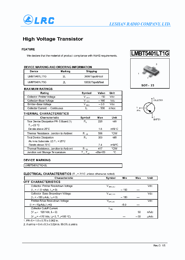 LMBT5401LT1G_6293432.PDF Datasheet