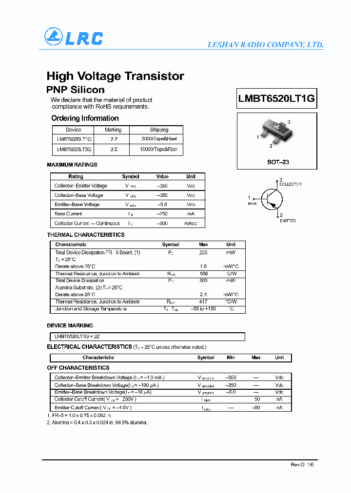 LMBT6520LT3G_6295652.PDF Datasheet