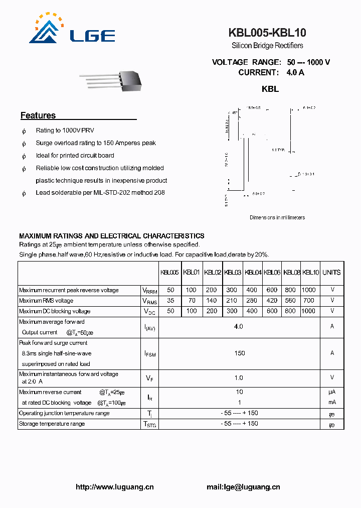 KBL10_6297512.PDF Datasheet