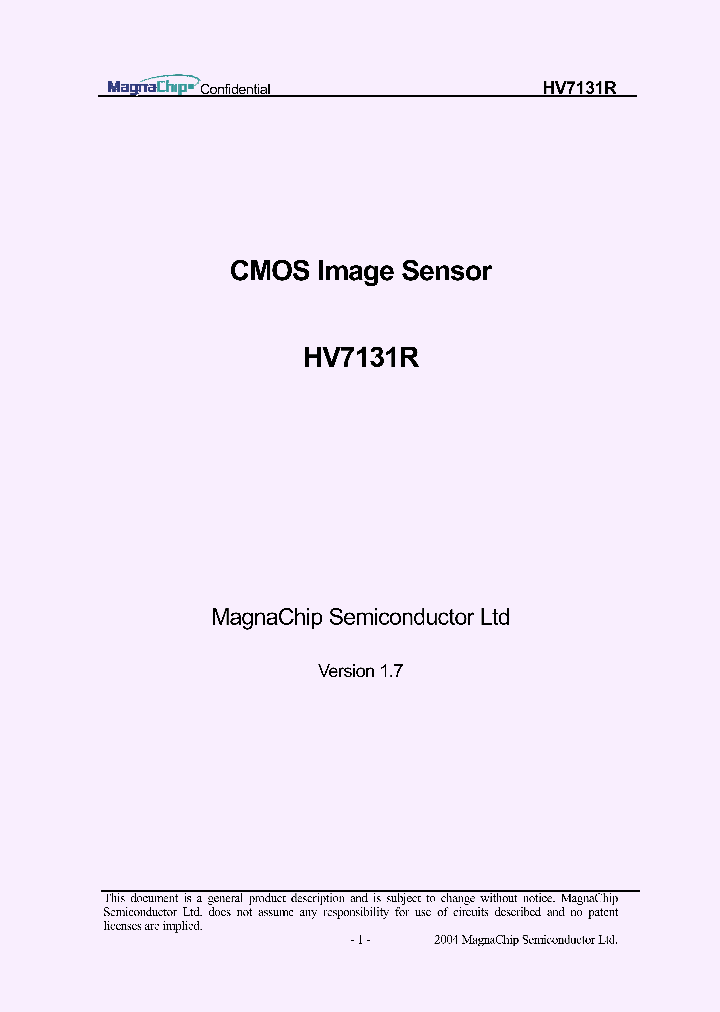 HV7131R_6301570.PDF Datasheet