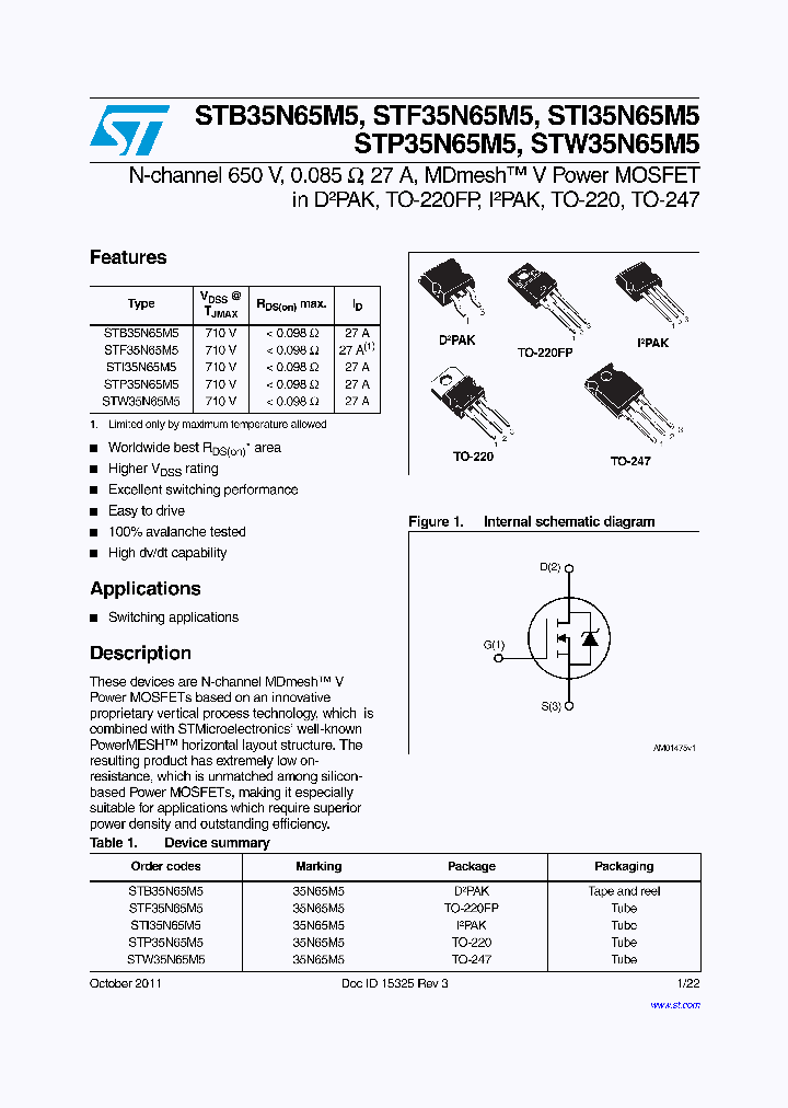 STI35N65M5_6302699.PDF Datasheet