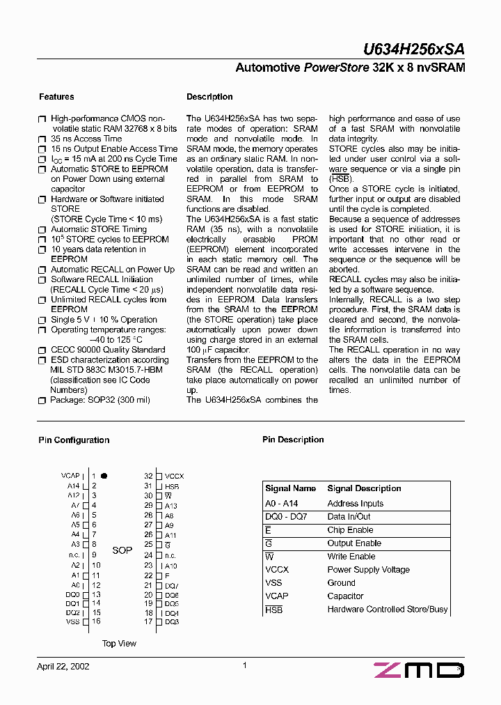 U634H256CSA35_6305239.PDF Datasheet