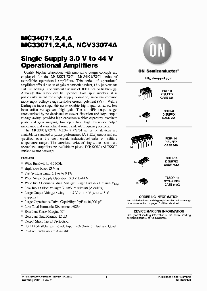 MC33071ADG_6307878.PDF Datasheet